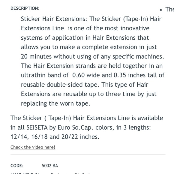 COPY - NWT Euro⭐️SOCAP HAIR EXTENSIONS!! 18” Tape… main image 5
